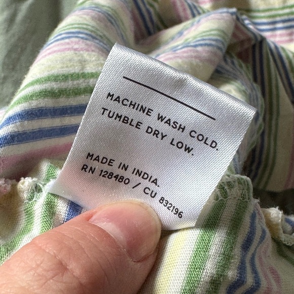 Pact Striped Sleeveless Dress M - Picture 6 of 6